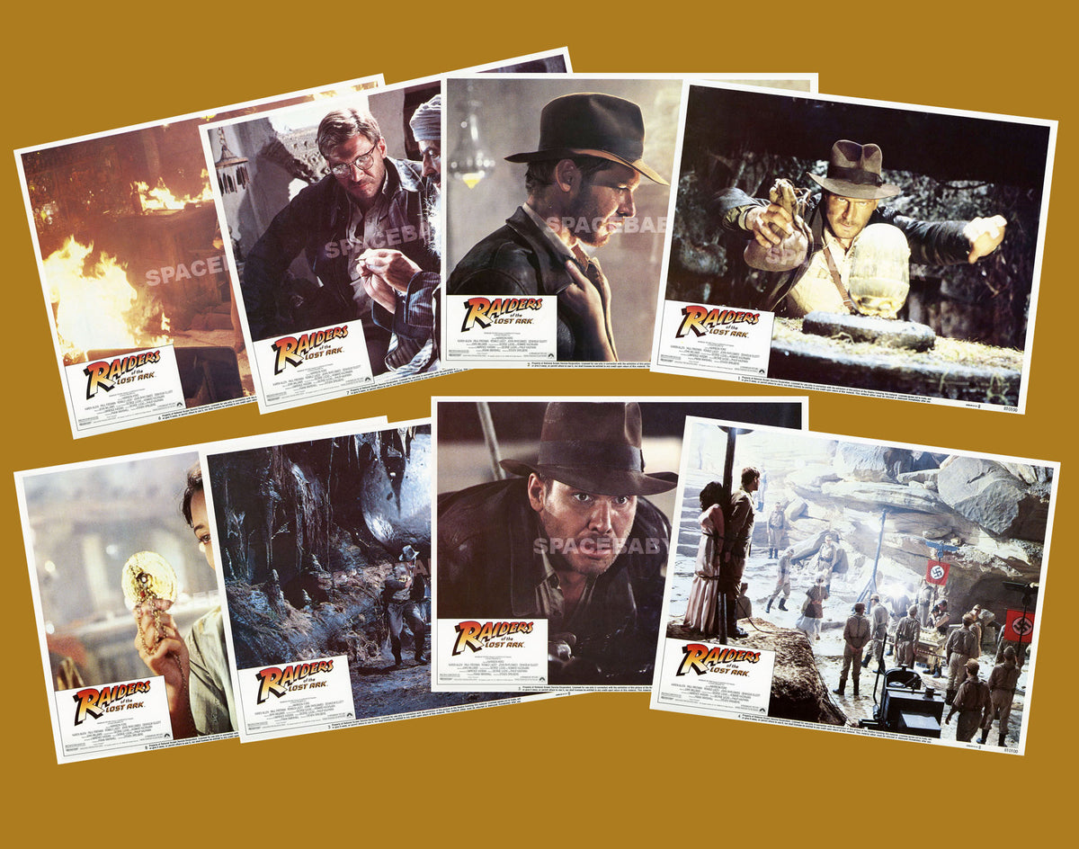 INDIANA JONES RAIDERS OF THE LOST ARK (1981) LOBBY CARDS SET OF 8