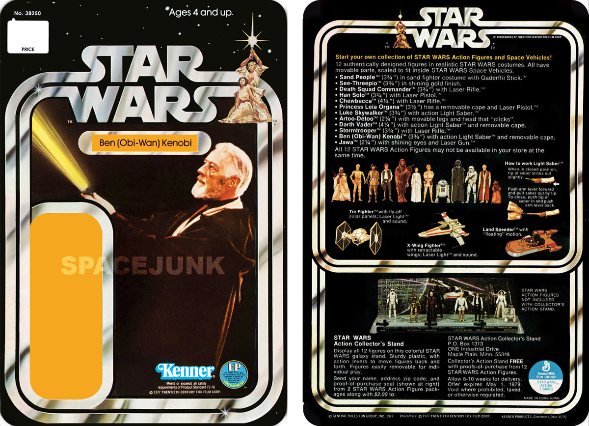 STAR WARS (1977) BEN KENOBI KENNER CARDBACK