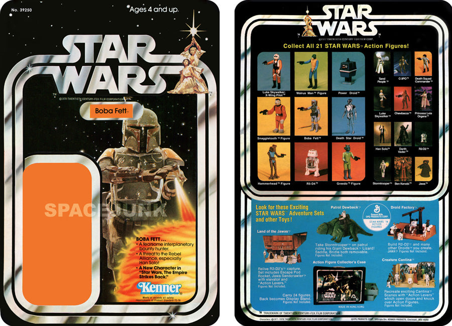 STAR WARS (1977) BOBA FETT KENNER CARDBACK