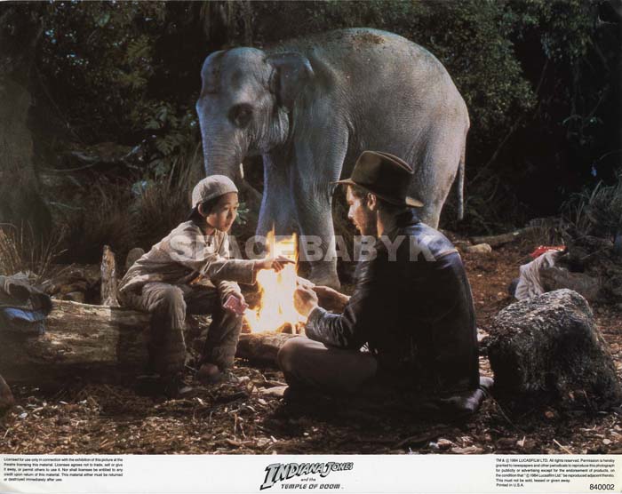 INDIANA JONES AND THE TEMPLE OF DOOM (1984) LOBBY CARDS SET OF 8&nbsp;