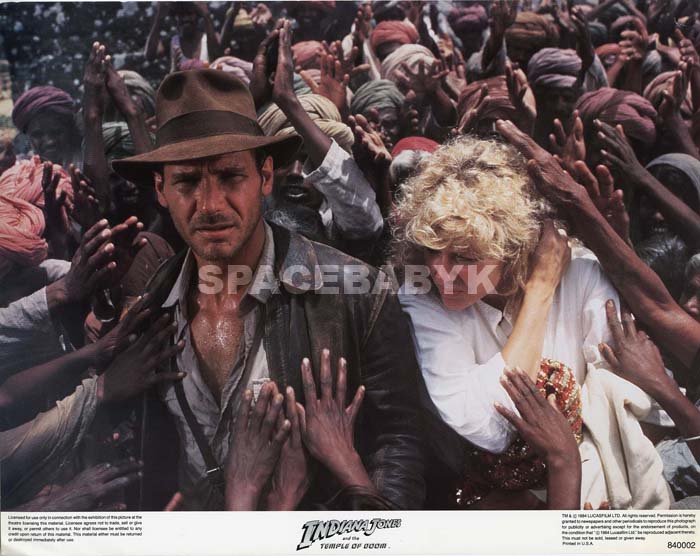 INDIANA JONES AND THE TEMPLE OF DOOM (1984) LOBBY CARDS SET OF 8&nbsp;