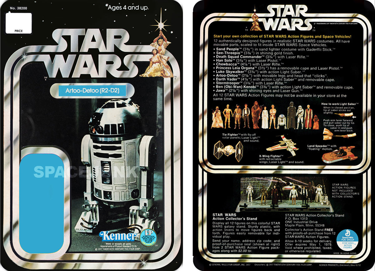 STAR WARS (1977) R2-D2  KENNER CARDBACK