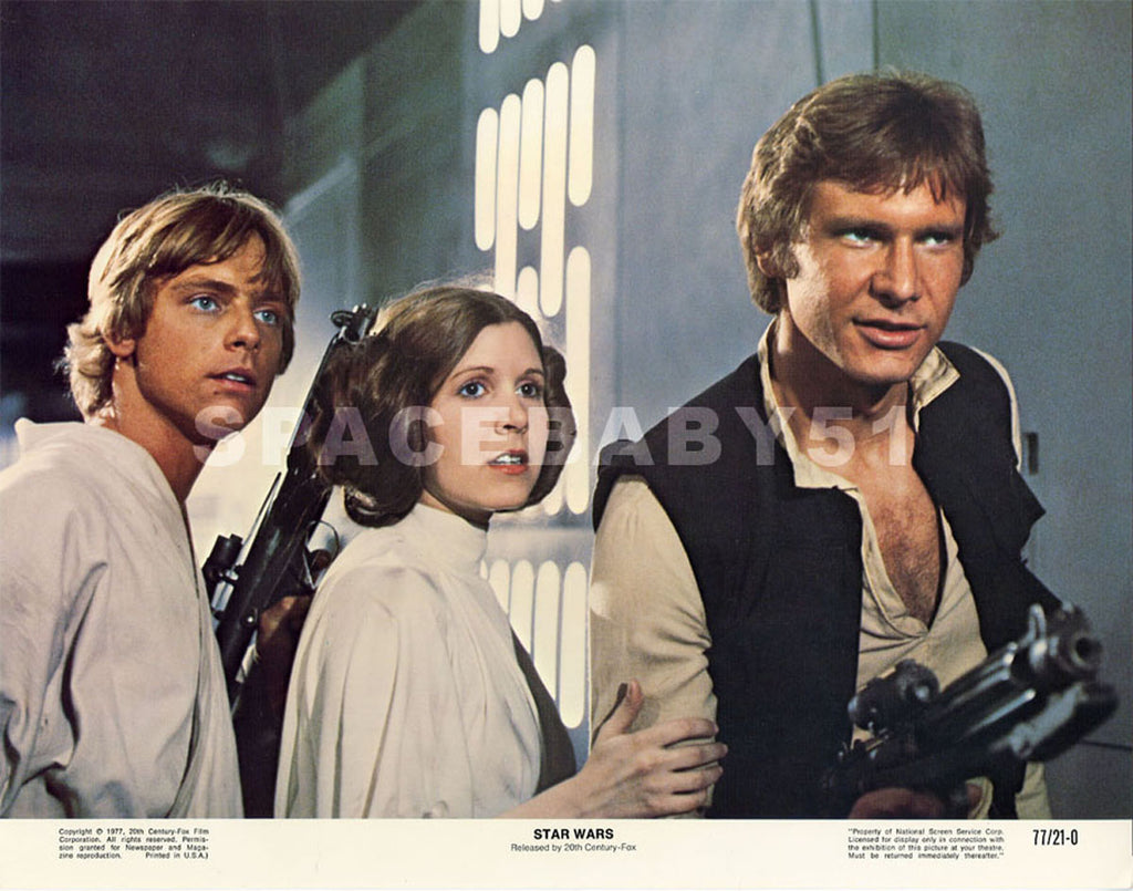 STAR WARS (1977) LOBBY CARDS SERIES A SET OF 8
