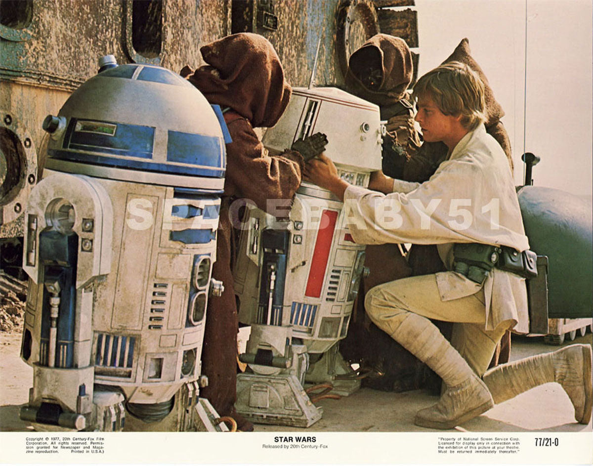 STAR WARS (1977) LOBBY CARDS SERIES A SET OF 8